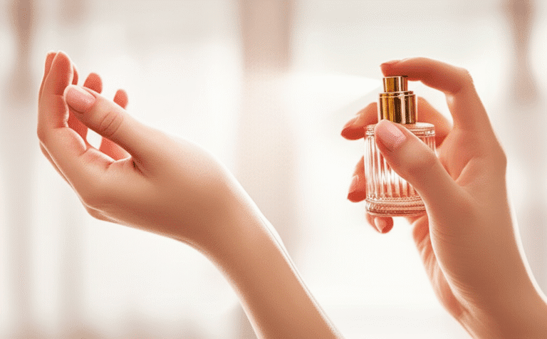 Aplicação Correta do Perfume Mulher aplicando perfume no pulso